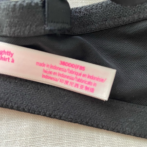 Pink Wear Everywhere Bra 38DDD Black Padded Underwire Victoria’s Secret - Picture 11 of 13
